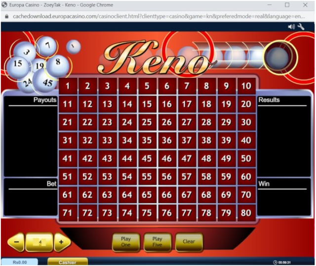 Jogos de Keno