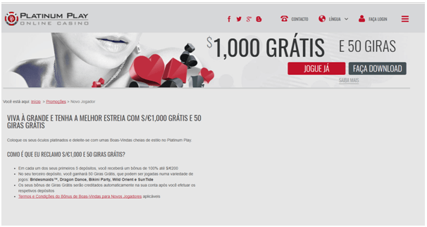 Promoções -Novo Jogador