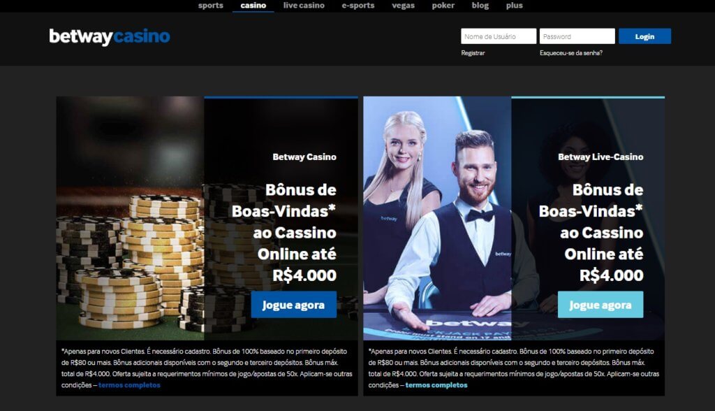 betway casino online