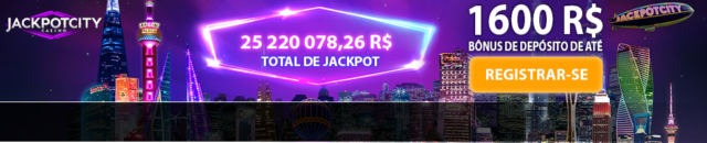 casino Jackpot City 1600 R$ Bonus de Deposito de Are - Registrar-Se