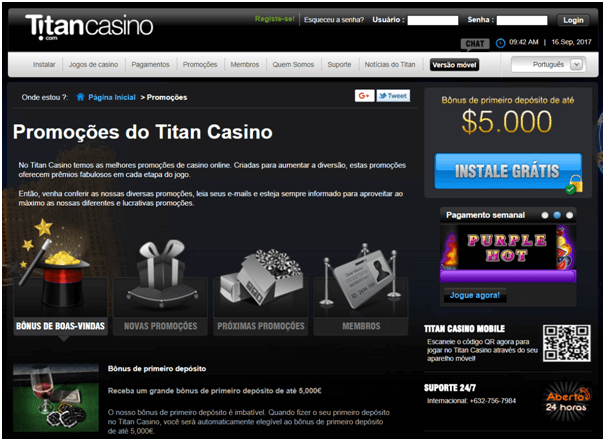 promocoes- Titan casino