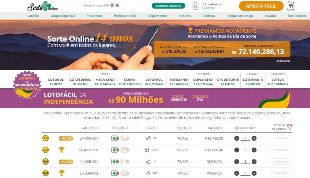 portal de loterias online